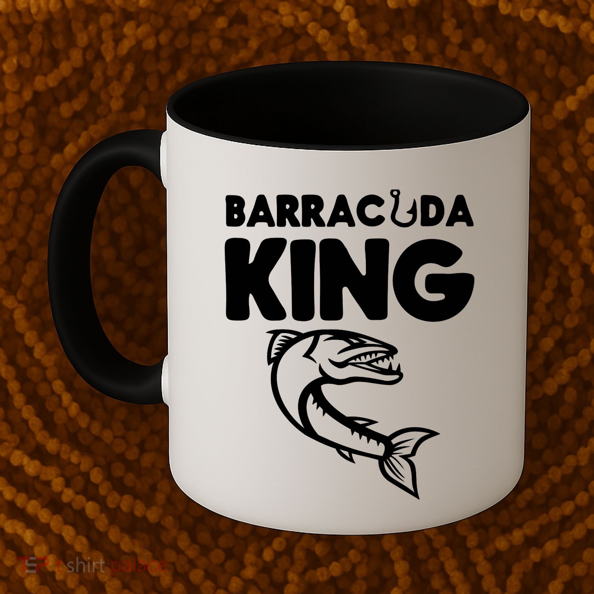 Barracuda King Funny Deep Sea Fishing Coffee Mug