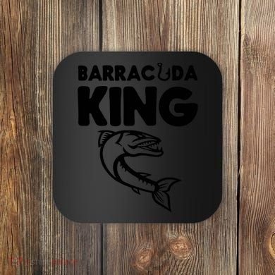 Barracuda King Funny Deep Sea Fishing Coaster