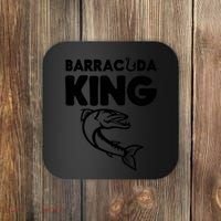 Barracuda King Funny Deep Sea Fishing Coaster thumb 0