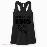 Barracuda King Funny Deep Sea Fishing Women's Tank Top thumb 0