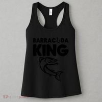 Barracuda King Funny Deep Sea Fishing Women's Tank Top thumb 3