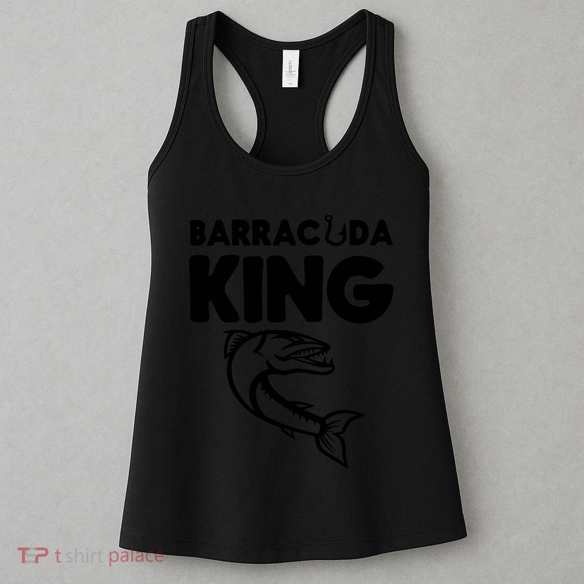 Barracuda King Funny Deep Sea Fishing Women's Tank Top