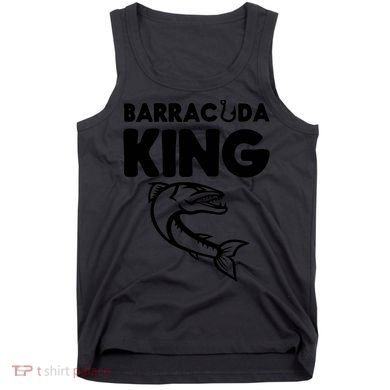 Barracuda King Funny Deep Sea Fishing Tank Top
