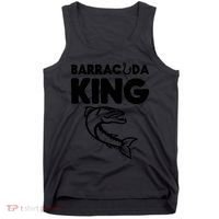 Barracuda King Funny Deep Sea Fishing Tank Top thumb 0