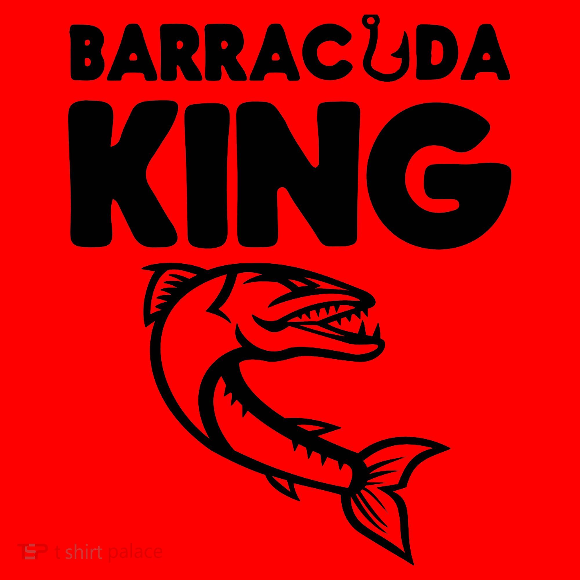 Barracuda King Funny Deep Sea Fishing Santa Hat