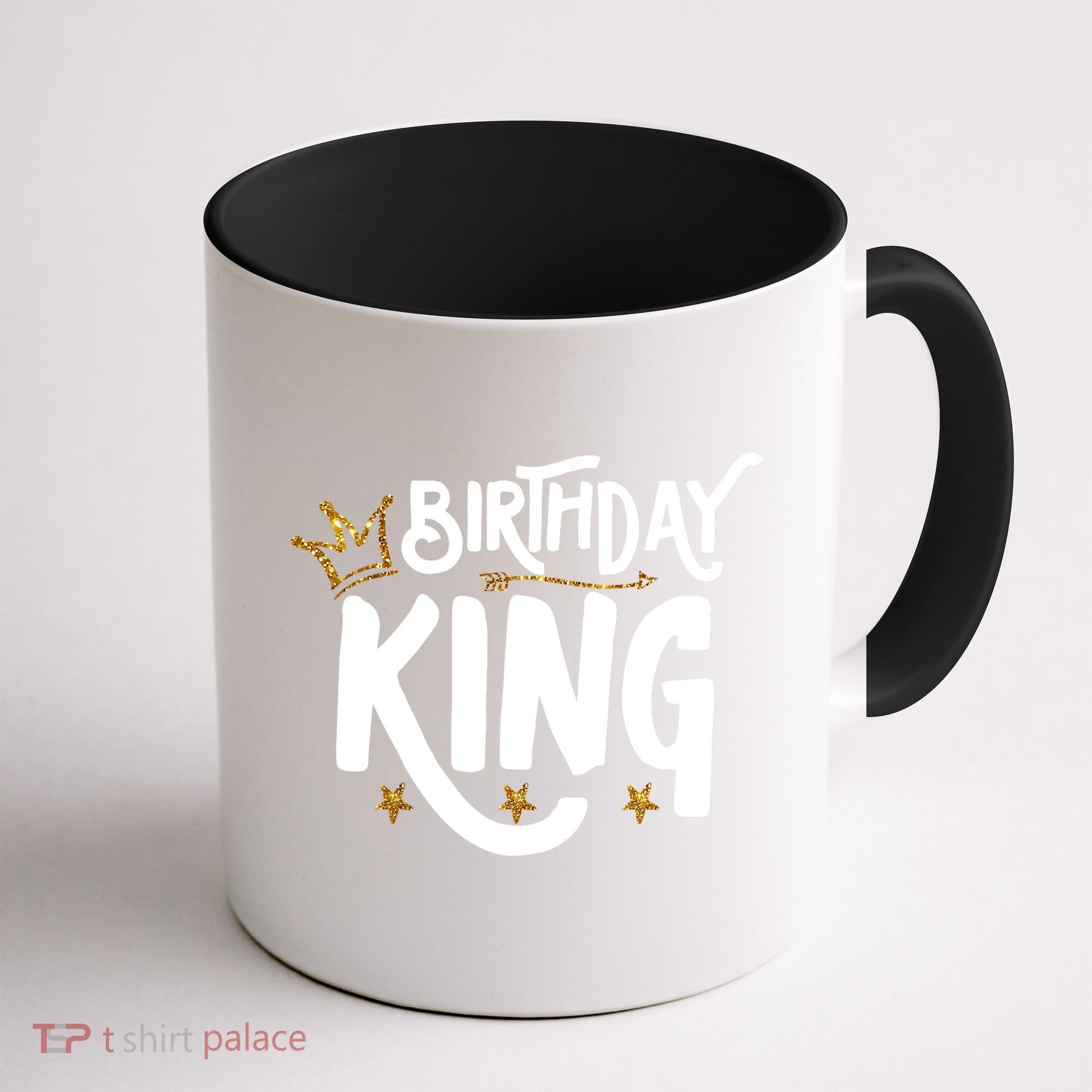 Birthday King Gold Crown Birthday Boy Funny Coffee Mug