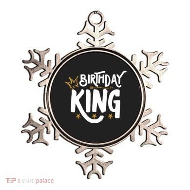 Birthday King Gold Crown Birthday Boy Funny Ornament