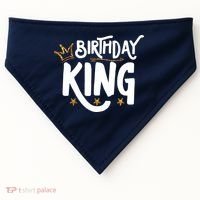 Birthday King Gold Crown Birthday Boy Funny USA-Made Doggie Bandana thumb 0