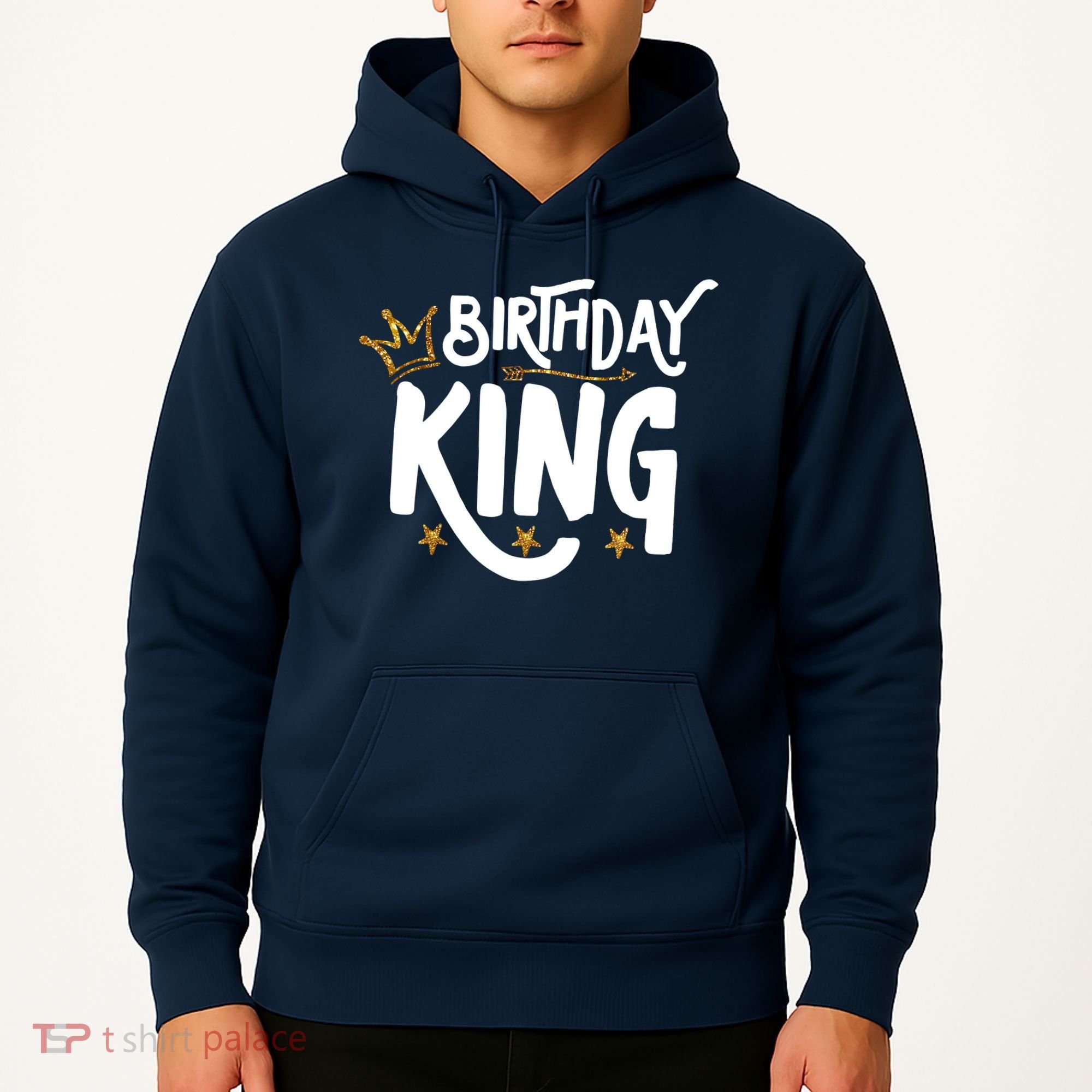 Birthday King Gold Crown Birthday Boy Funny Hoodie