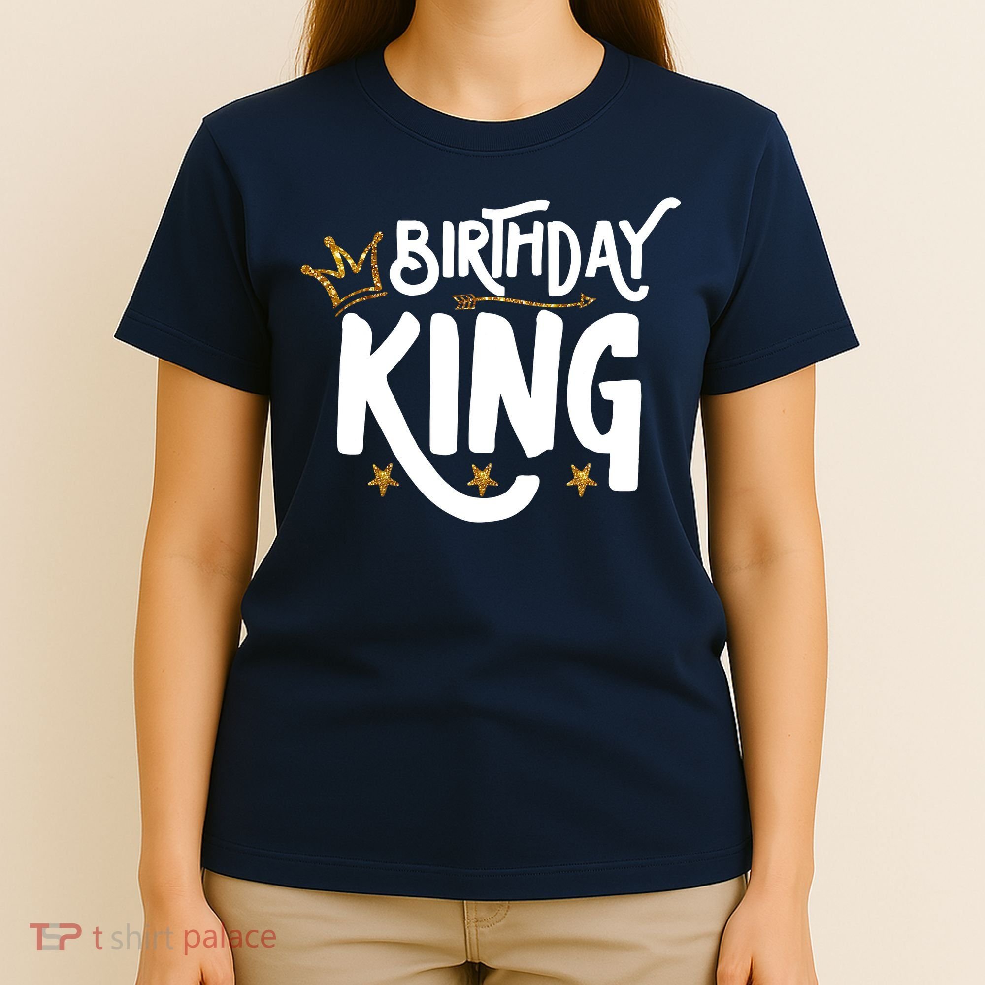 Birthday King Gold Crown Birthday Boy Funny T-Shirt