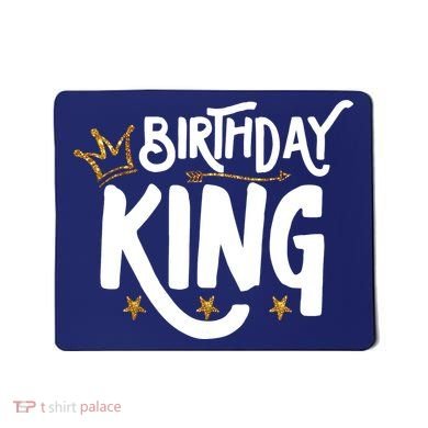 Birthday King Gold Crown Birthday Boy Funny Mousepad