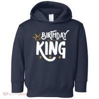 Birthday King Gold Crown Birthday Boy Funny Toddler Hoodie thumb 0