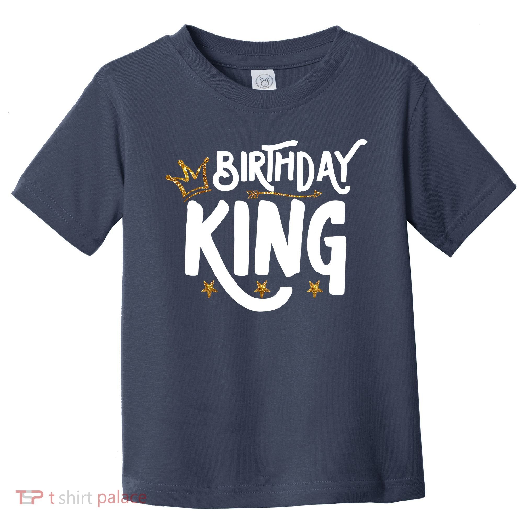 Birthday King Gold Crown Birthday Boy Funny Toddler T-Shirt