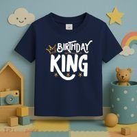 Birthday King Gold Crown Birthday Boy Funny Toddler T-Shirt thumb 3