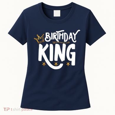 Birthday King Gold Crown Birthday Boy Funny Women's T-Shirt