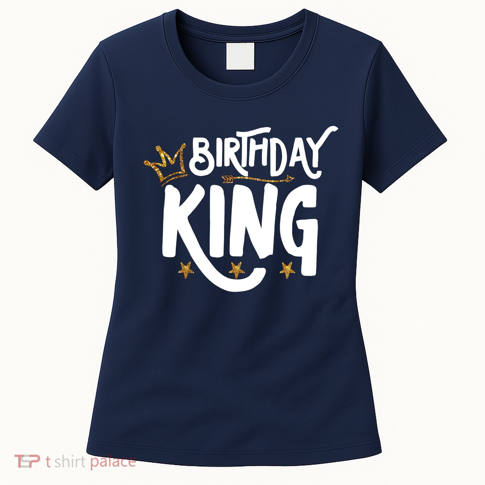 Birthday King Gold Crown Birthday Boy Funny Women's T-Shirt