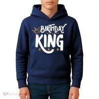 Birthday King Gold Crown Birthday Boy Funny Kids Hoodie thumb 4