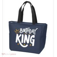 Birthday King Gold Crown Birthday Boy Funny Tote Bag thumb 3