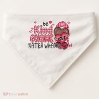 Be Kind Gnome Matter What Valentines Gift For Valentine Day USA-Made Doggie Bandana thumb 0