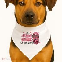 Be Kind Gnome Matter What Valentines Gift For Valentine Day USA-Made Doggie Bandana thumb 1