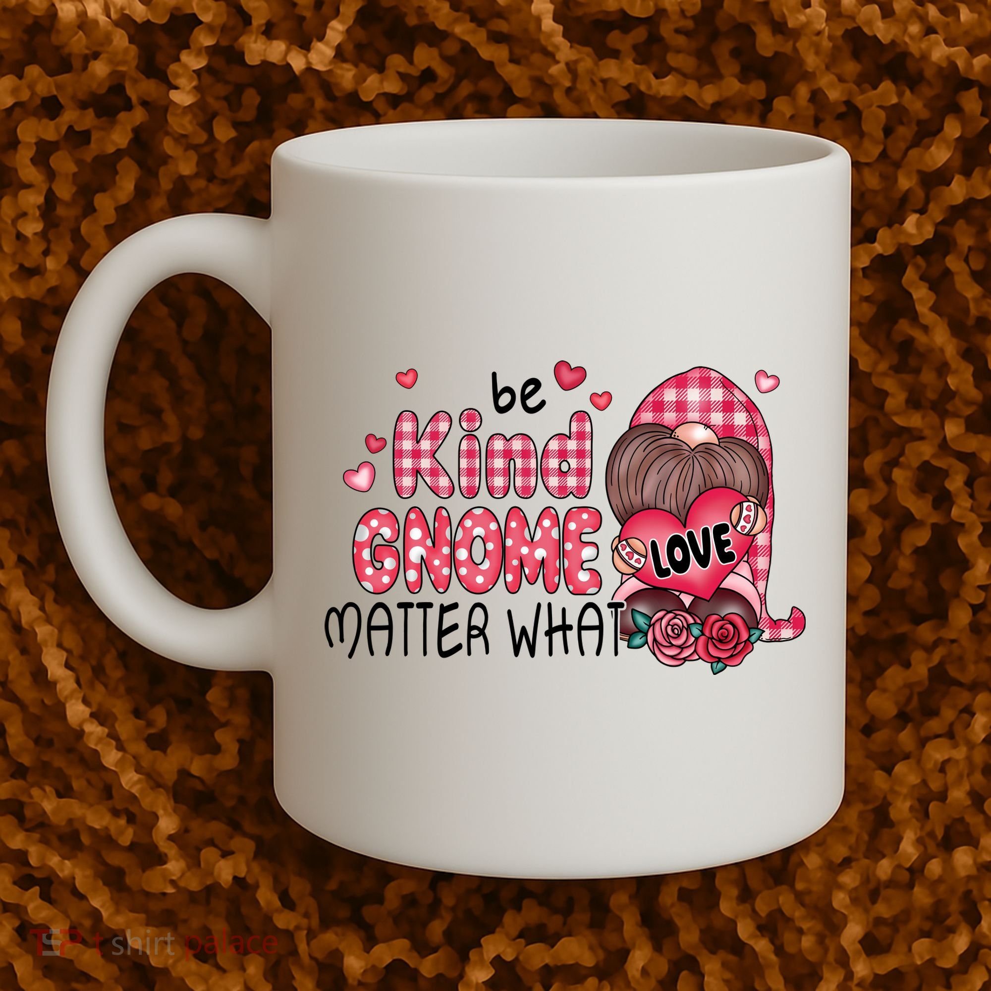 Be Kind Gnome Matter What Valentines Gift For Valentine Day Coffee Mug