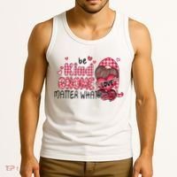 Be Kind Gnome Matter What Valentines Gift For Valentine Day Tank Top thumb 3