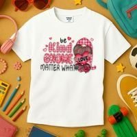 Be Kind Gnome Matter What Valentines Gift For Valentine Day Kids T-Shirt thumb 3