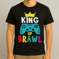 Brawl King Gamer Brawler Brawl T-Shirt thumb 3
