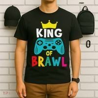 Brawl King Gamer Brawler Brawl T-Shirt thumb 6