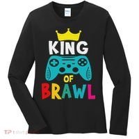 Brawl King Gamer Brawler Brawl Women's Long Sleeve Shirt thumb 0