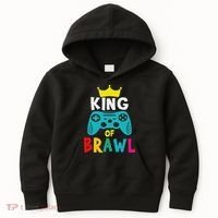 Brawl King Gamer Brawler Brawl Kids Hoodie thumb 0