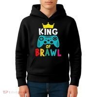 Brawl King Gamer Brawler Brawl Kids Hoodie thumb 4