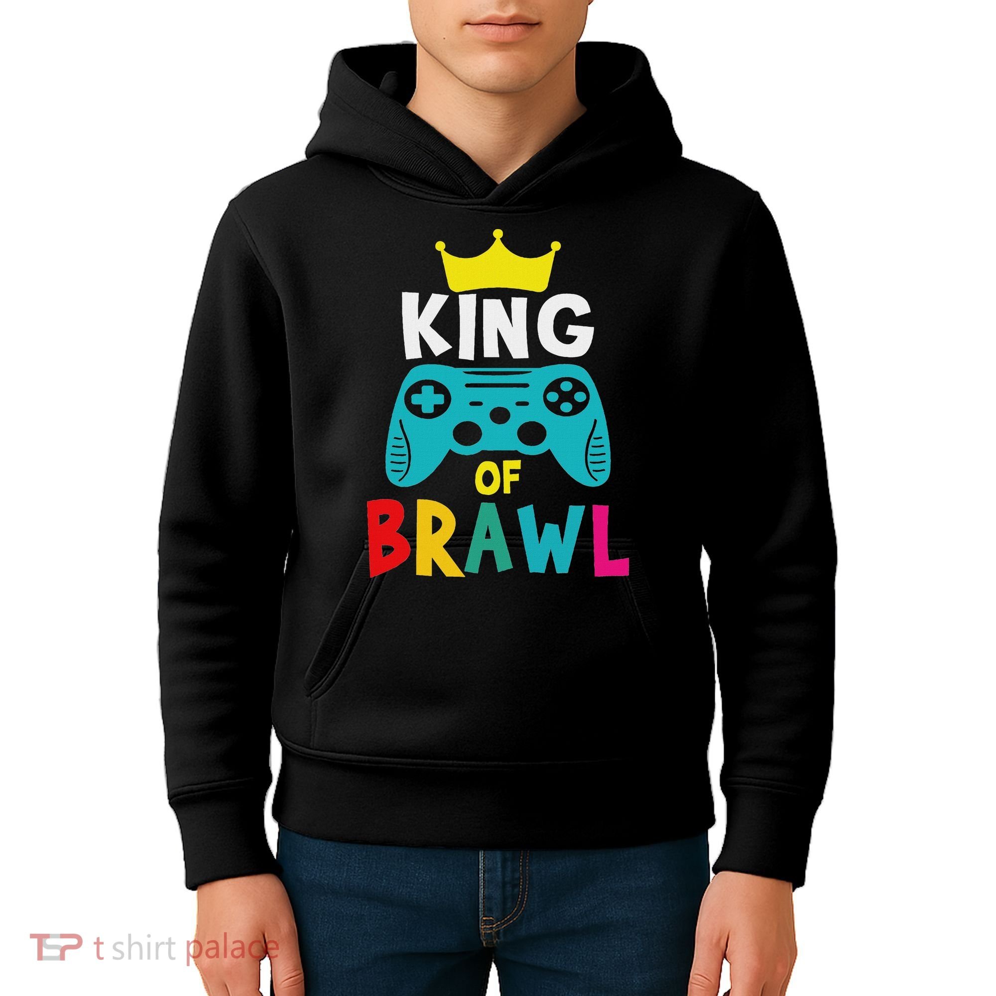 Brawl King Gamer Brawler Brawl Kids Hoodie