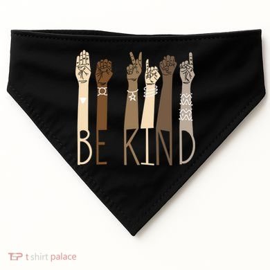 Be Kind Gift Sign Language Hand Talking Funny Teachers Interpreter Asl Gift USA-Made Doggie Bandana