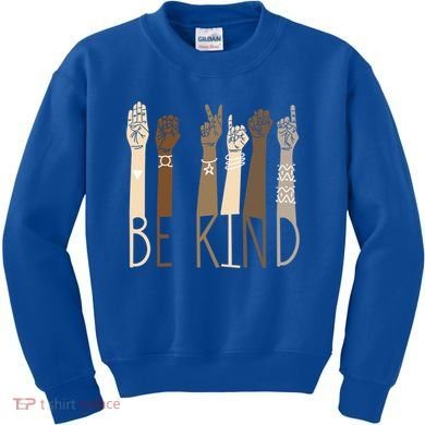Be Kind Gift Sign Language Hand Talking Funny Teachers Interpreter Asl Gift Kids Sweatshirt