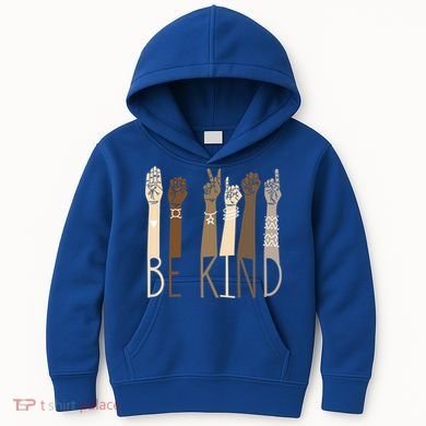 Be Kind Gift Sign Language Hand Talking Funny Teachers Interpreter Asl Gift Kids Hoodie