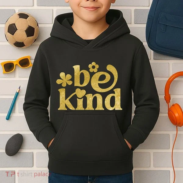 Be Kind Gold Edition Kids Hoodie