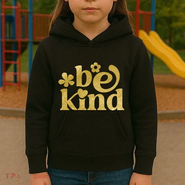 Be Kind Gold Edition Kids Hoodie