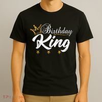 Birthday King Gold Crown Shirt For Boys And Men T-Shirt thumb 3