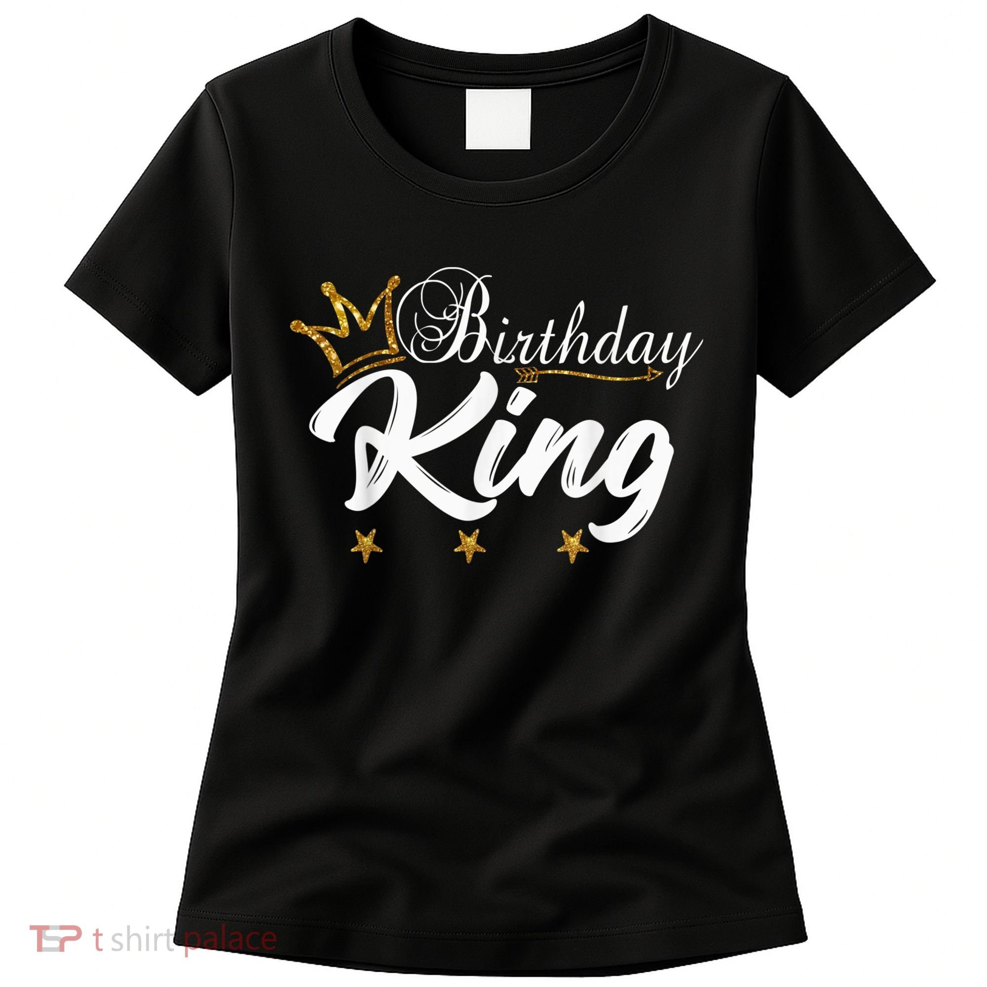Birthday King Gold Crown Shirt For Boys And Men Women's T-Shirt
