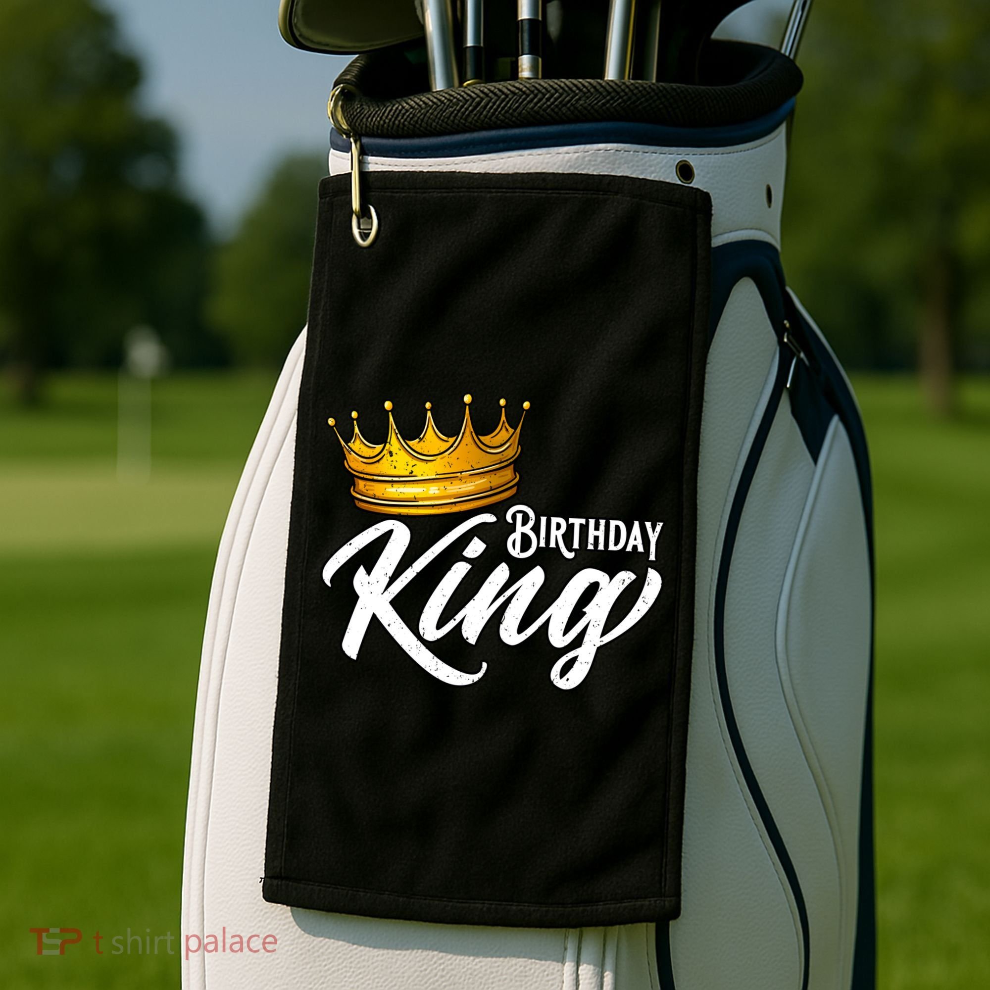 Birthday King Gift For Mens Birthday Birthday Golf Towel