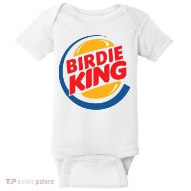 Birdie King Golf Baby Bodysuit