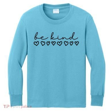 Be Kind Hearts Anti Bullying Kids Long Sleeve Shirt