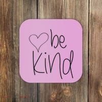 Be Kind Heart Love Blessed Grateful Coaster thumb 0