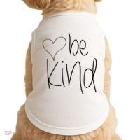 Be Kind Heart Love Blessed Grateful Doggie Tank thumb 0