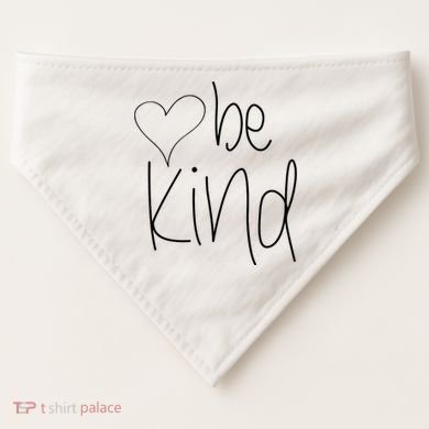 Be Kind Heart Love Blessed Grateful USA-Made Doggie Bandana