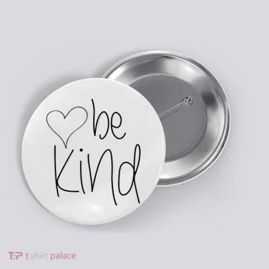Be Kind Heart Love Blessed Grateful Button