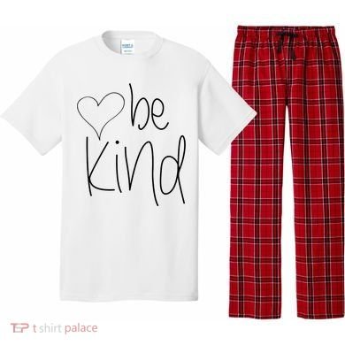 Be Kind Heart Love Blessed Grateful Pajama Set