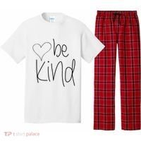 Be Kind Heart Love Blessed Grateful Pajama Set thumb 0