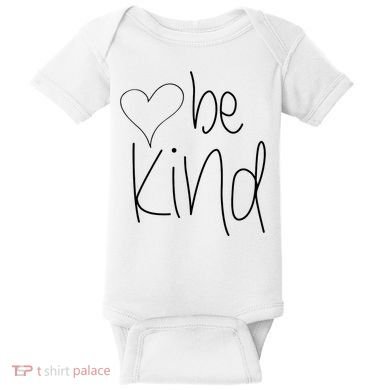 Be Kind Heart Love Blessed Grateful Baby Bodysuit